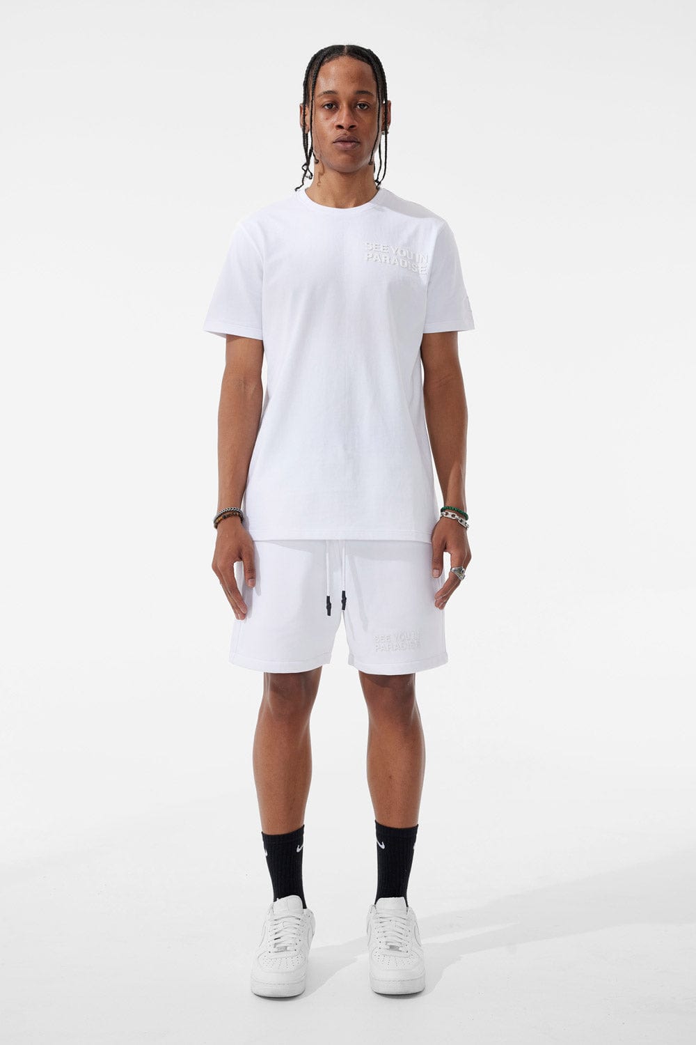 Jordan Craig Retro - Paradise Tonal Shorts (White)