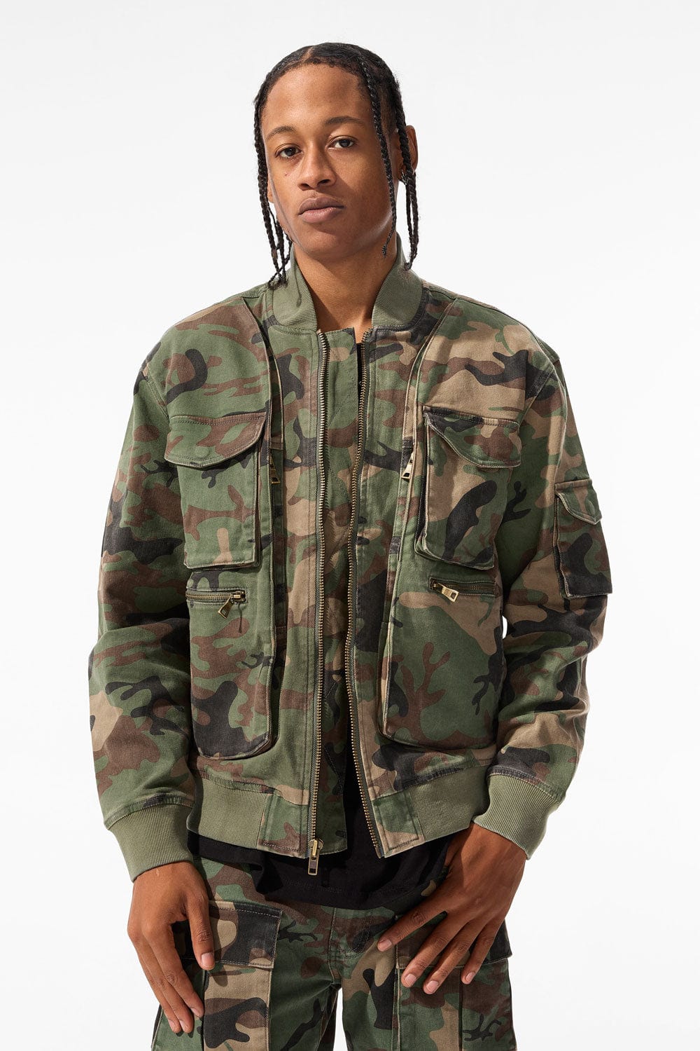 Jordan Craig Camo Mercenary Bomber Jacket (Vintage Camo) S / Vintage Camo