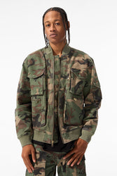 Camo Mercenary Bomber Jacket (Vintage Camo)