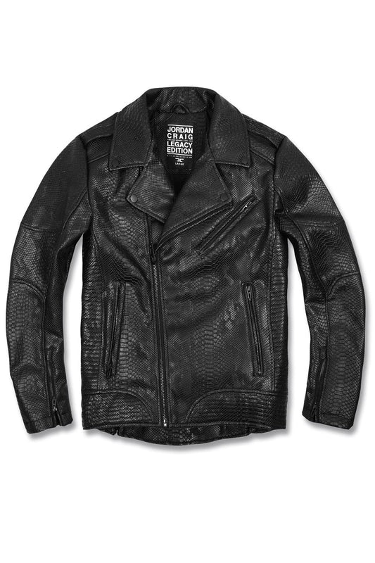 Jordan Craig Python Biker Jacket Sample - Size XL (Anniversary Auction)