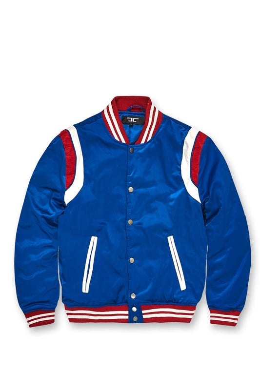 JC Kids Kids Geneva Satin Varsity Jacket Sample - Size 6 (Anniversary Auction)