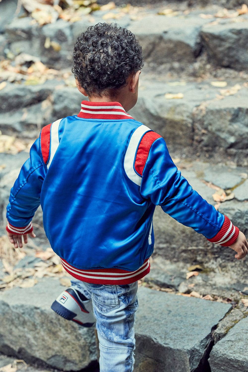 JC Kids Kids Geneva Satin Varsity Jacket Sample - Size 6 (Anniversary Auction)