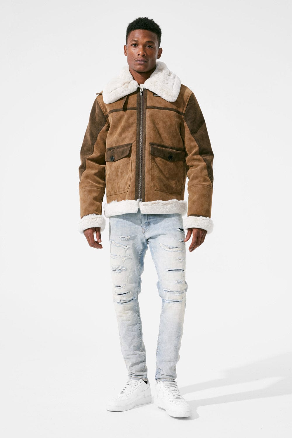 Jordan Craig Vienna Bomber Jacket (Brown)