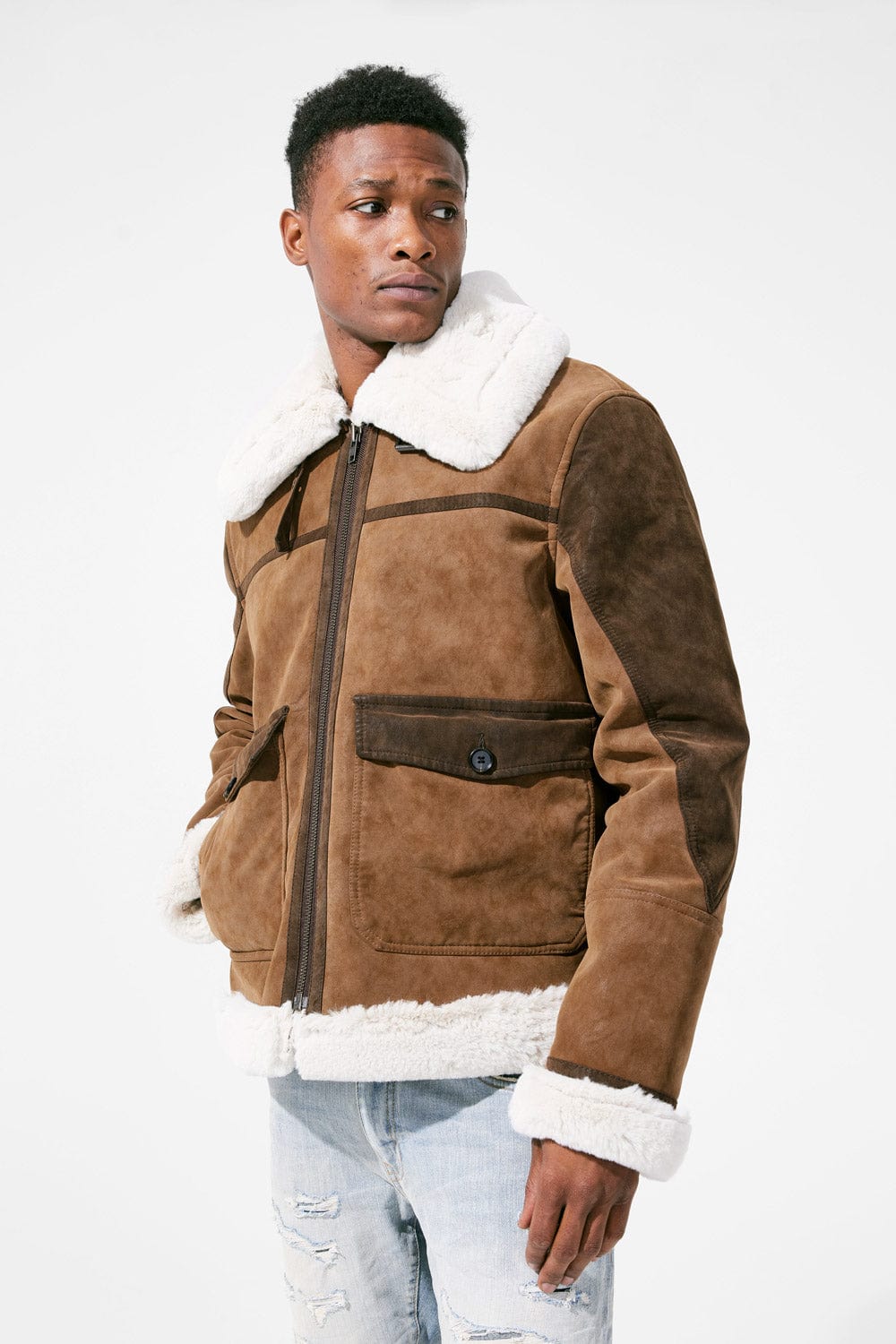 Jordan Craig Vienna Bomber Jacket (Brown)