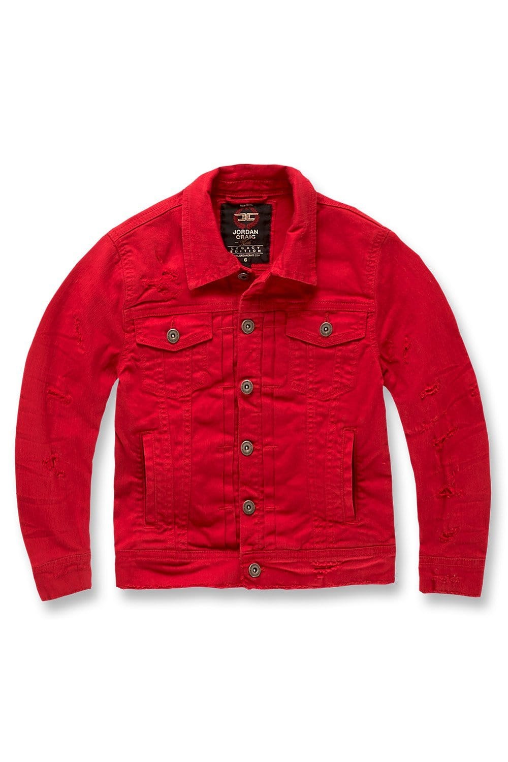 JC Kids Kids Tribeca Twill Trucker Jacket (Red) Red / 2