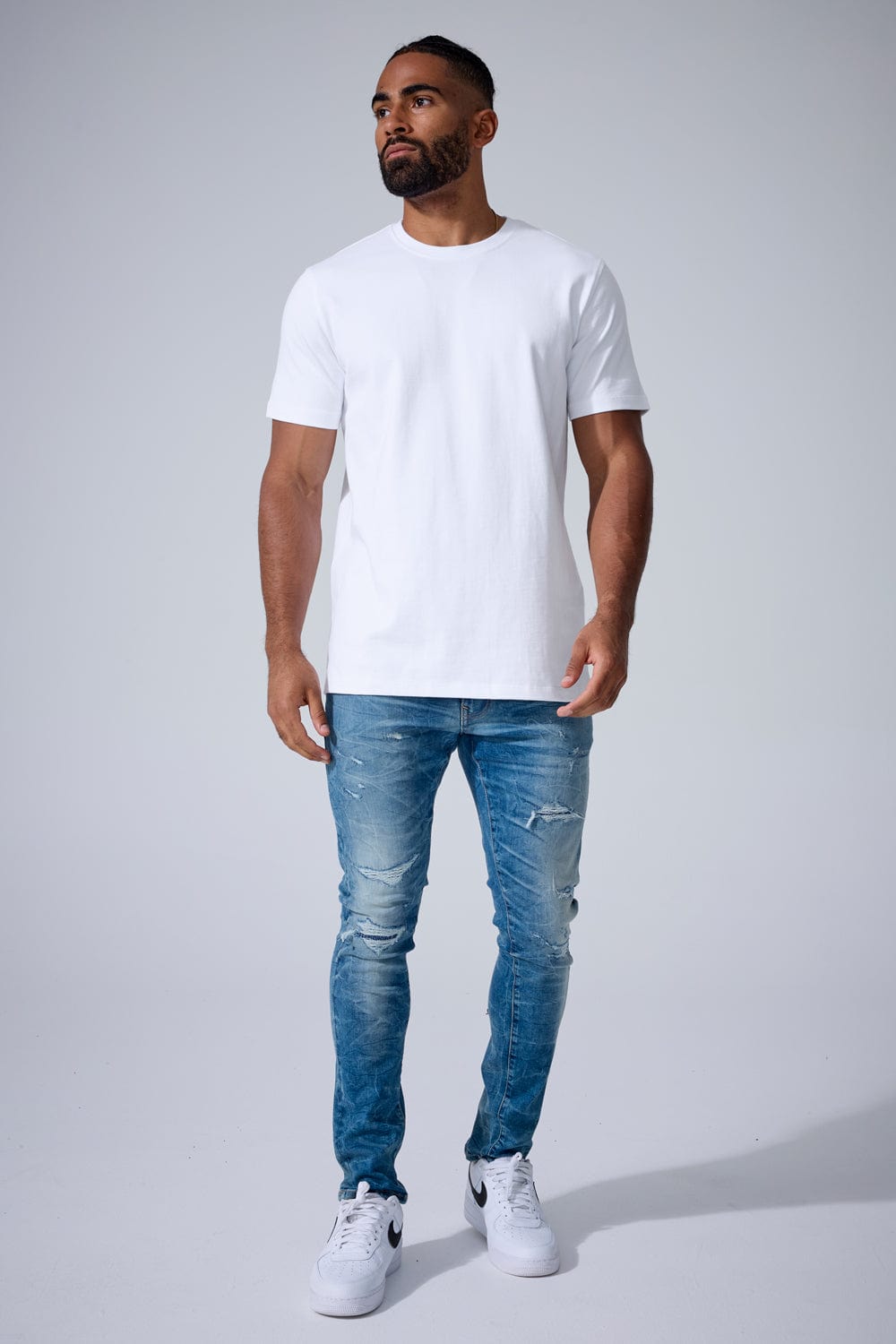 Jordan Craig Heavyweight Crewneck T-Shirt 3 Pack (White)
