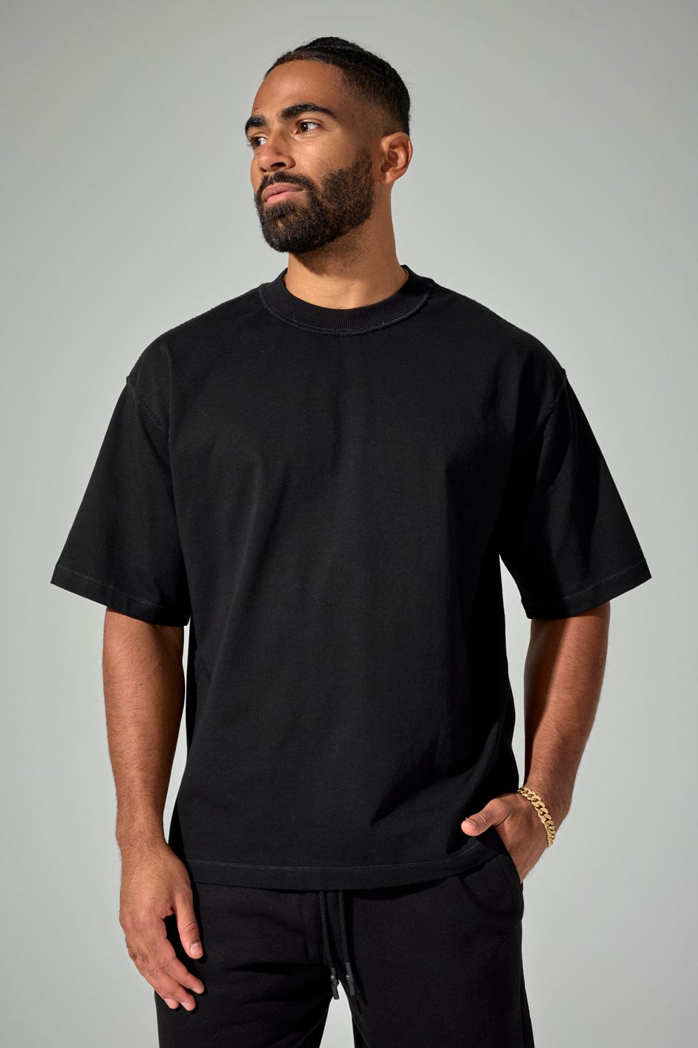 Jordan Craig Burbank Boxy T-Shirt Black / S