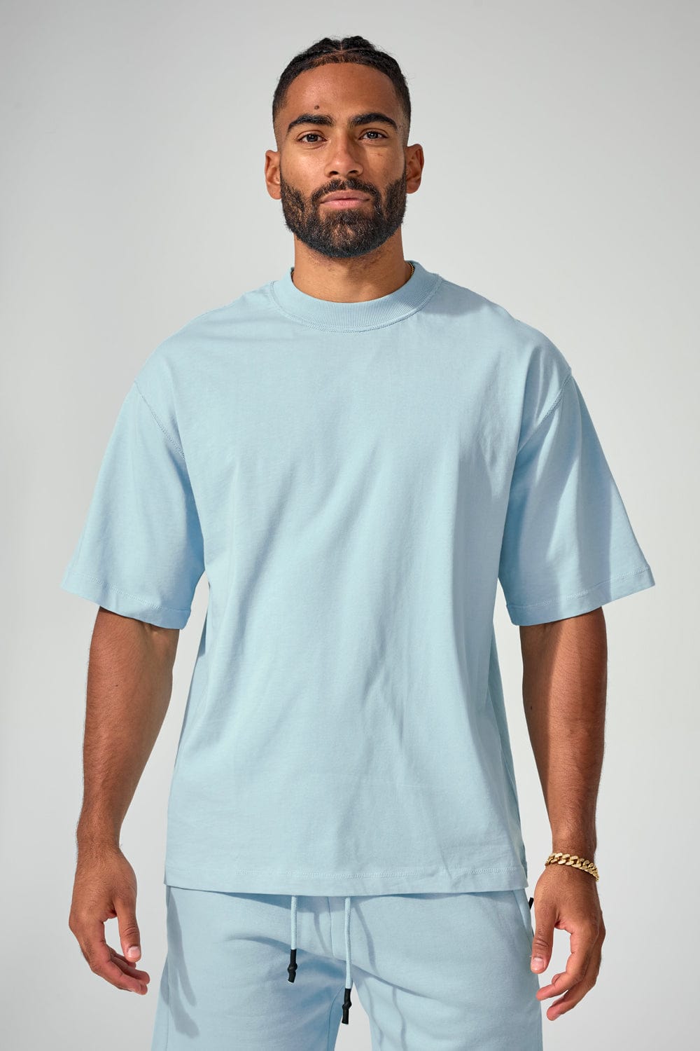 Jordan Craig Burbank Boxy T-Shirt Sky Blue / S