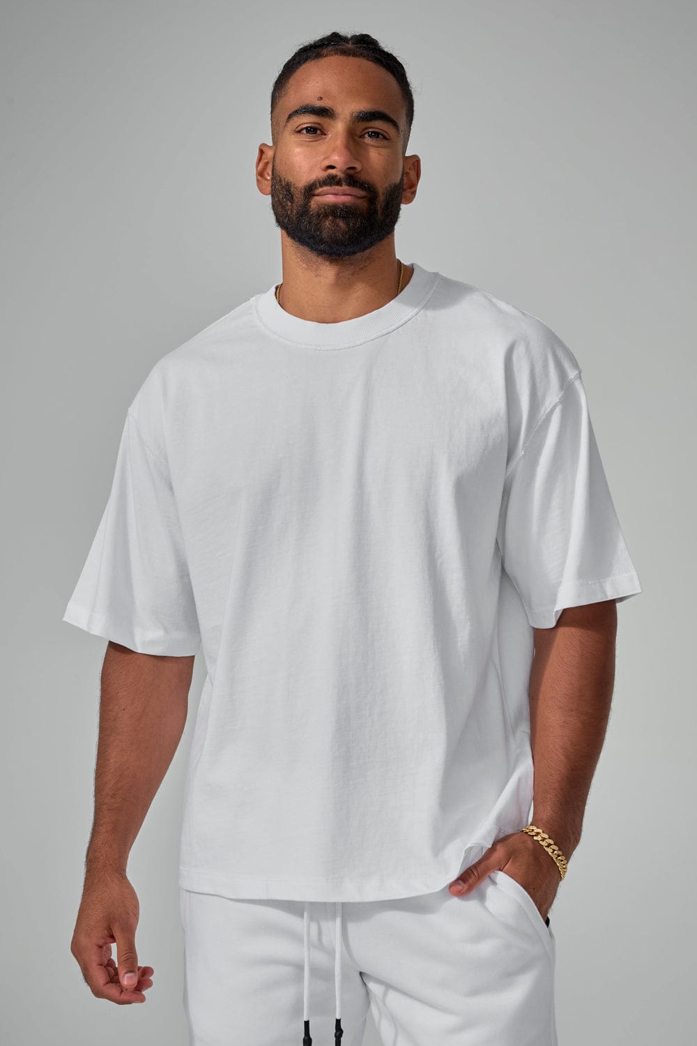 Jordan Craig Burbank Boxy T-Shirt White / S