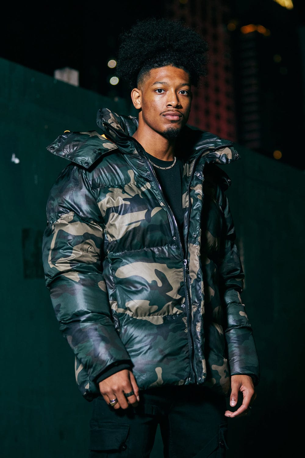 Jordan Craig Astoria Camo Bubble Jacket Sample - Size Large (Anniversary Auction)