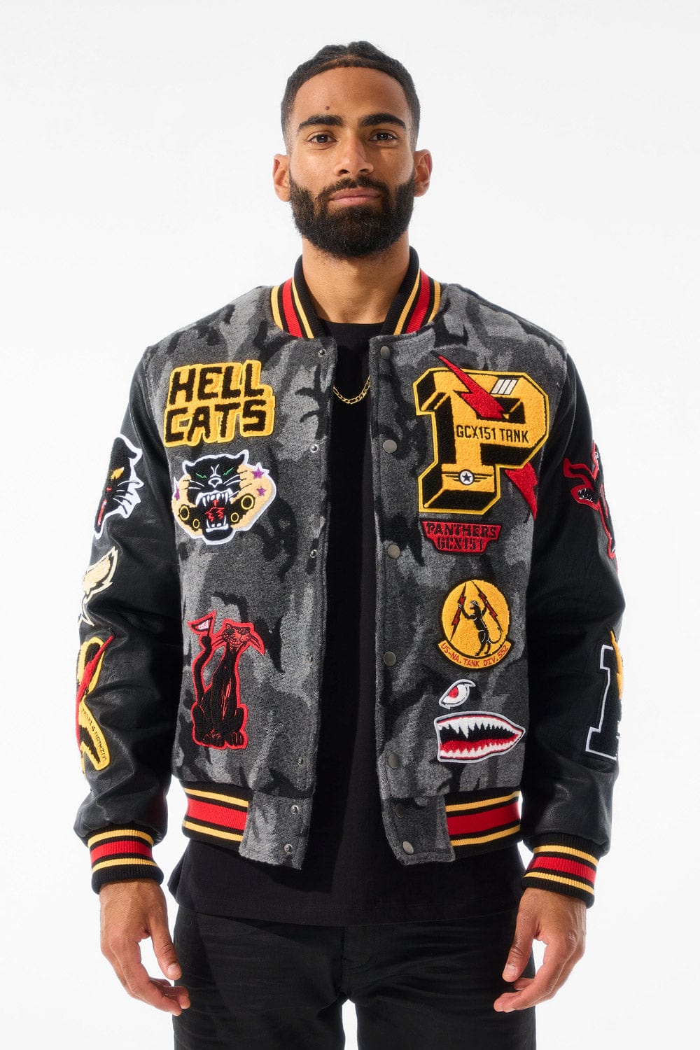 Jordan Craig Hellcat Varsity Jacket (Black Camo) S / Black Camo