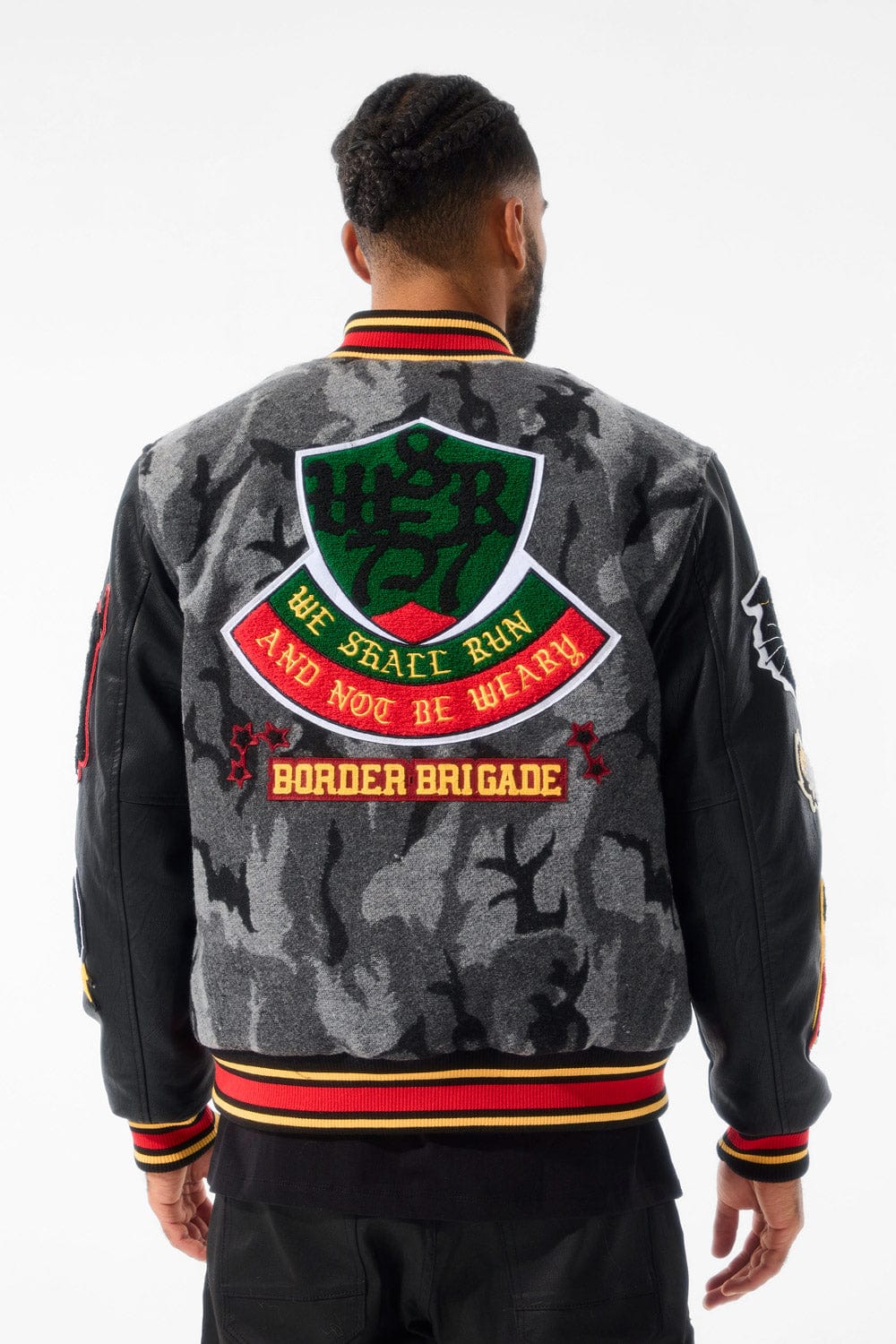 Jordan Craig Hellcat Varsity Jacket (Black Camo)