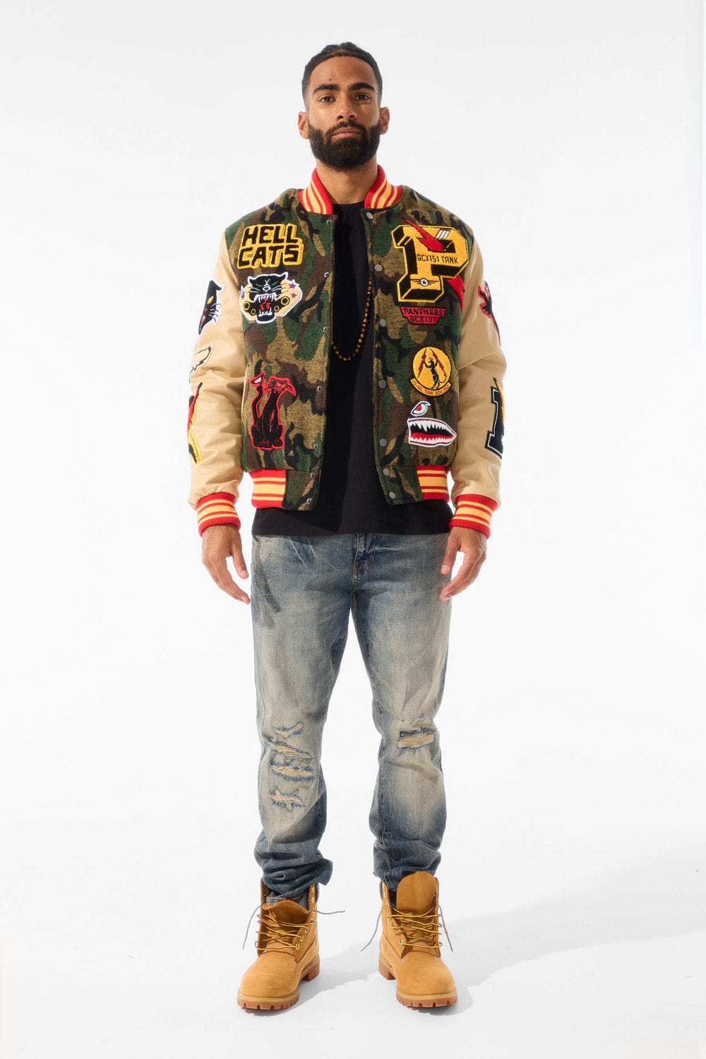 Jordan Craig Hellcat Varsity Jacket (Vintage Camo)