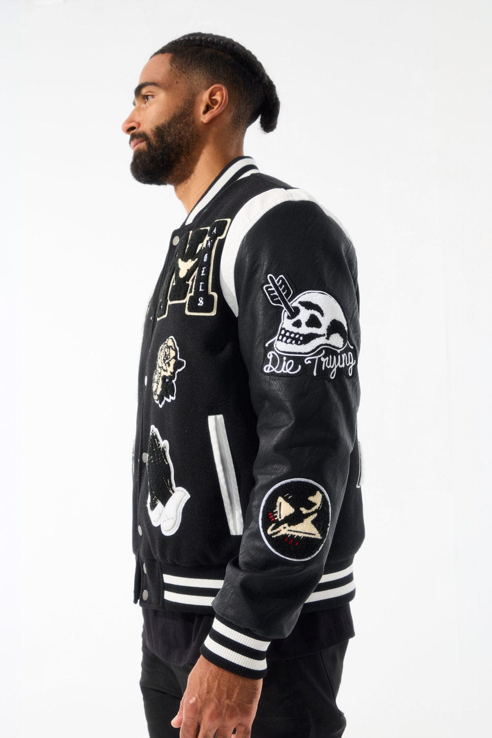 Jordan Craig Fallen Angels Varsity Jacket (Black)