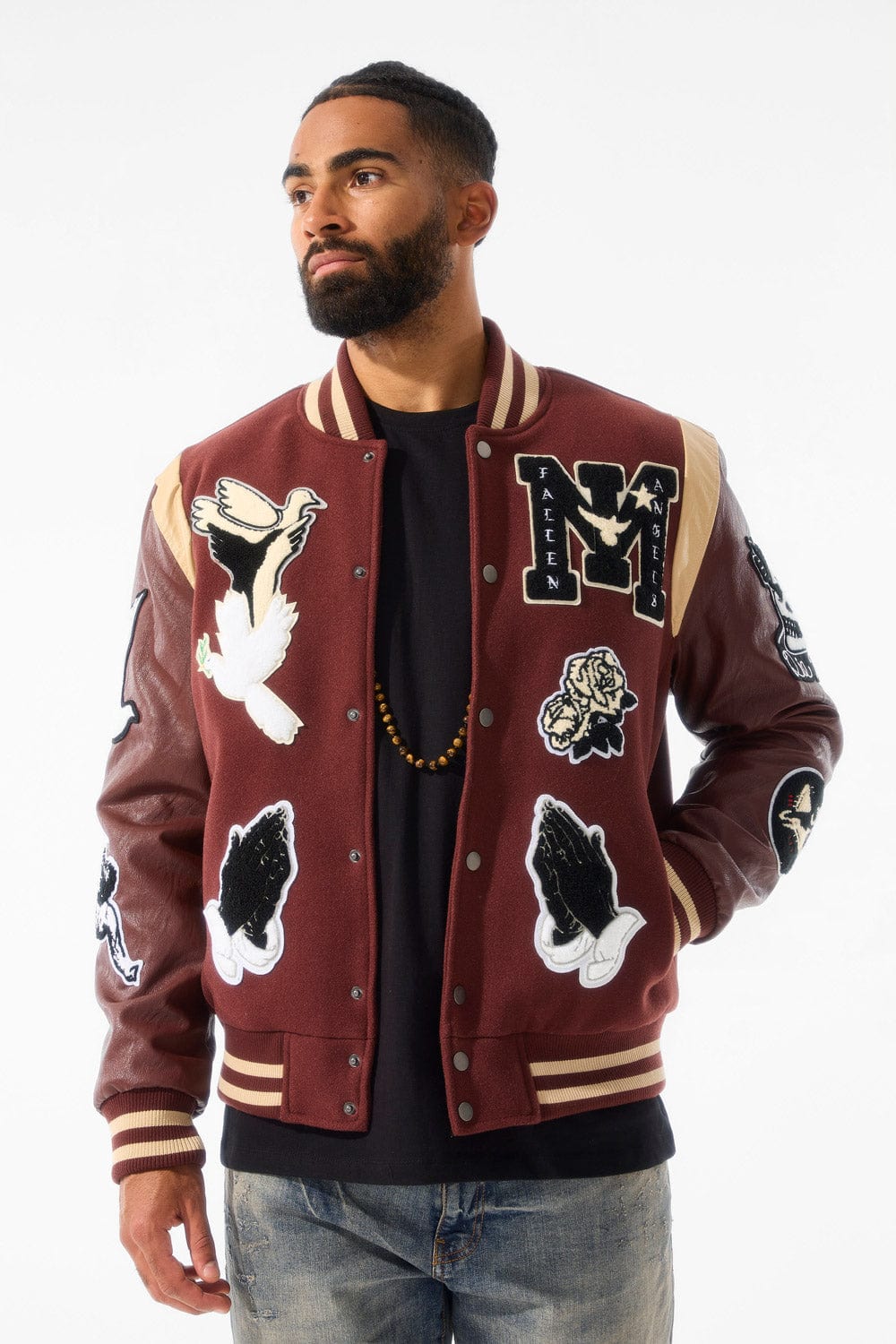 Jordan Craig Fallen Angels Varsity Jacket (Chocolate) S / Chocolate