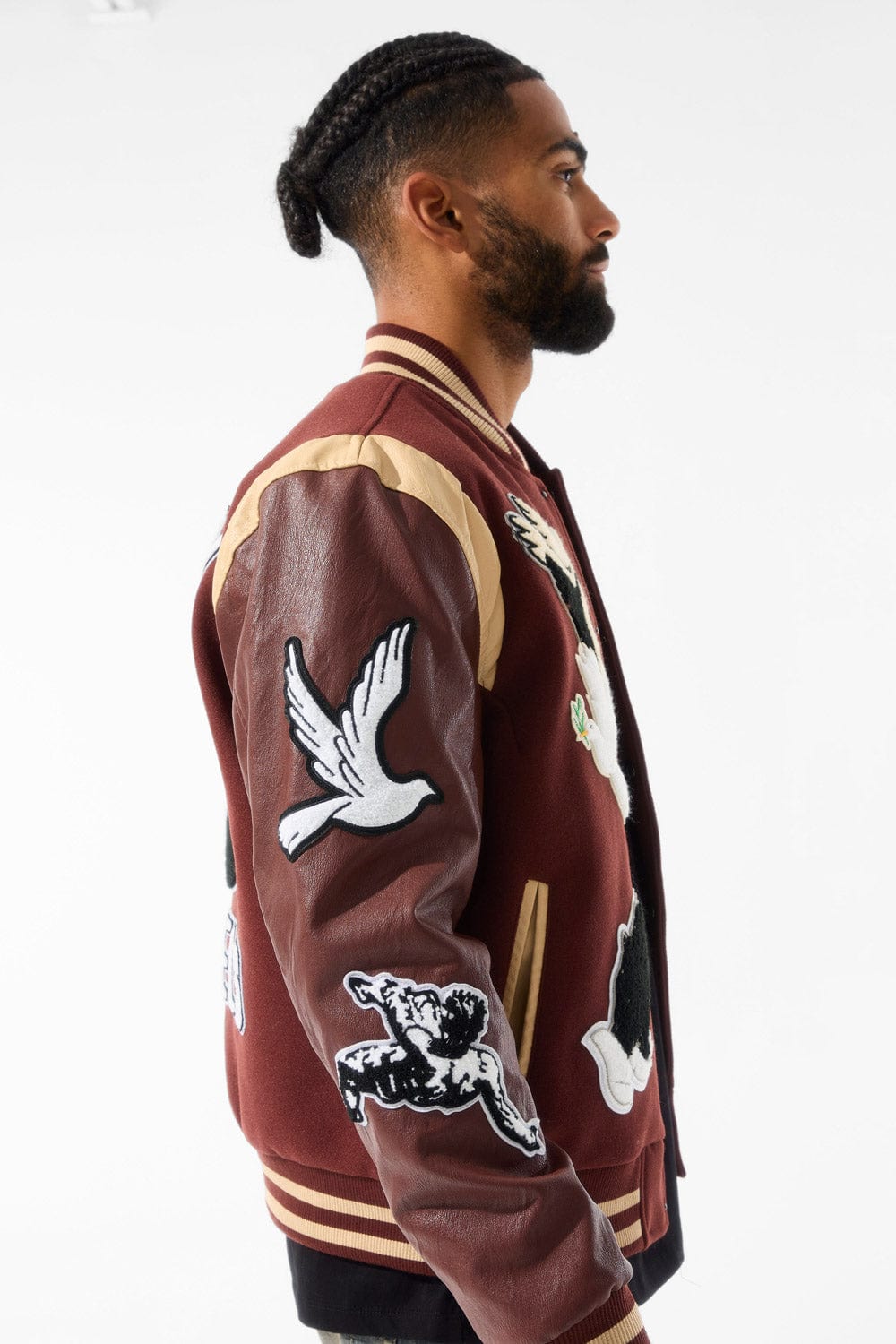 Jordan Craig Fallen Angels Varsity Jacket (Chocolate)