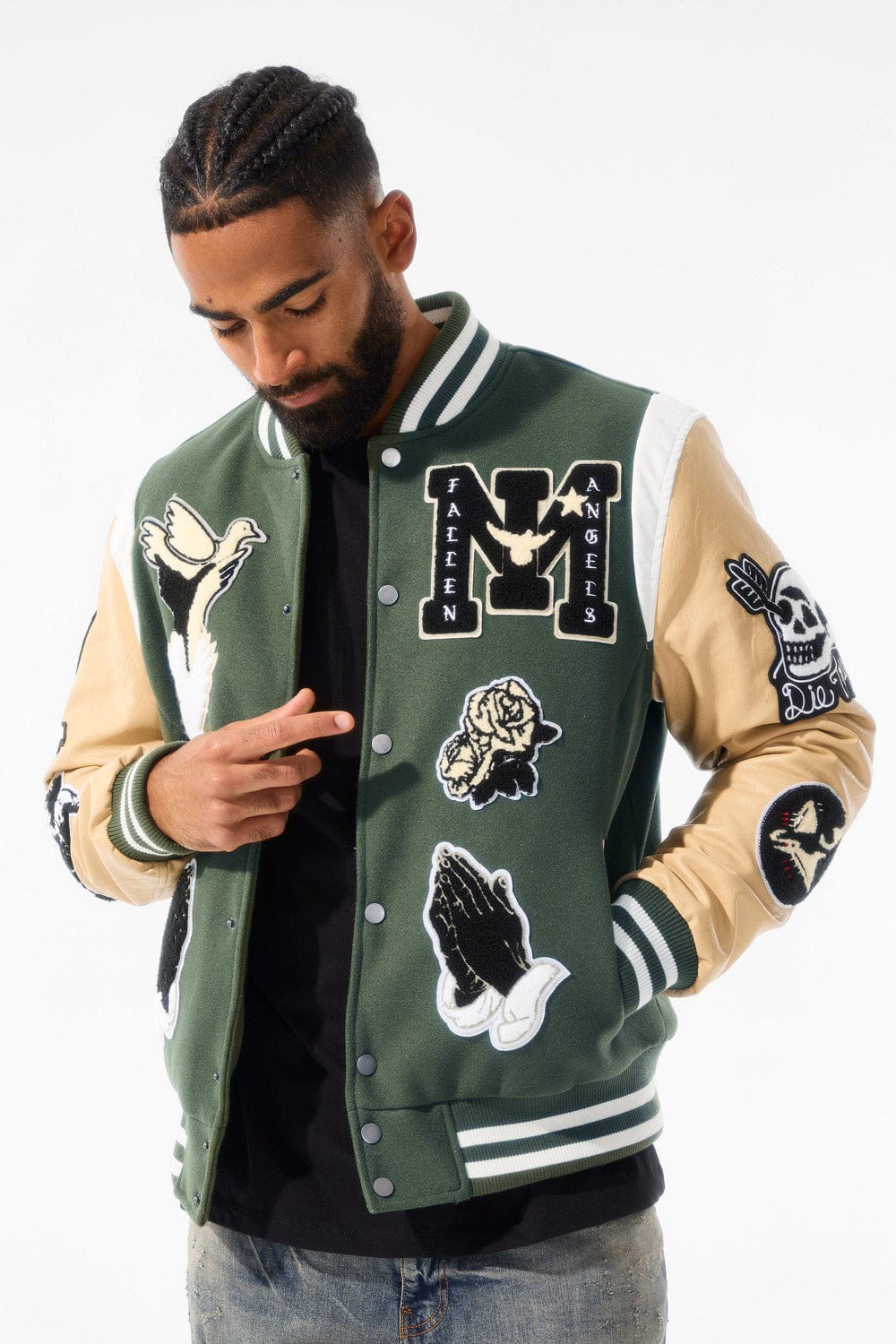 Fallen Angels Varsity Jacket Pine