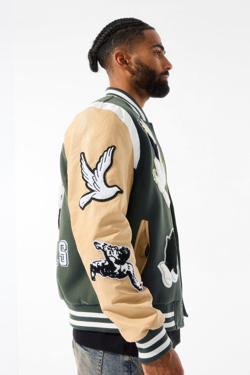 Jordan Craig Fallen Angels Varsity Jacket (Pine)