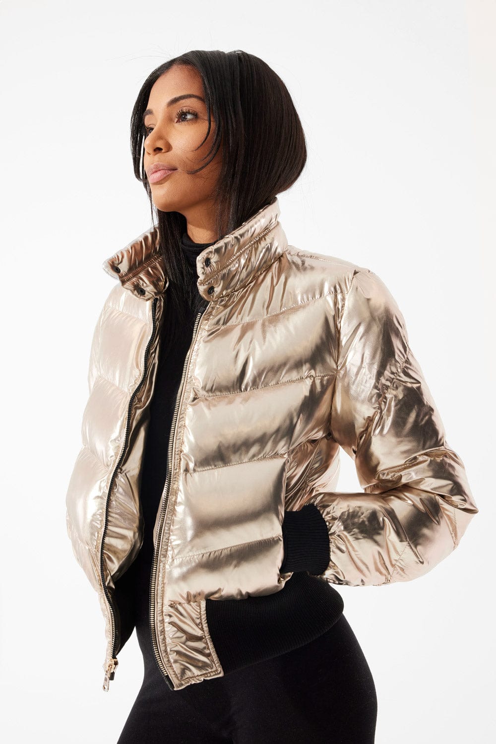 Jordan Craig Women's Flatbush Bomber Jacket Gold / S