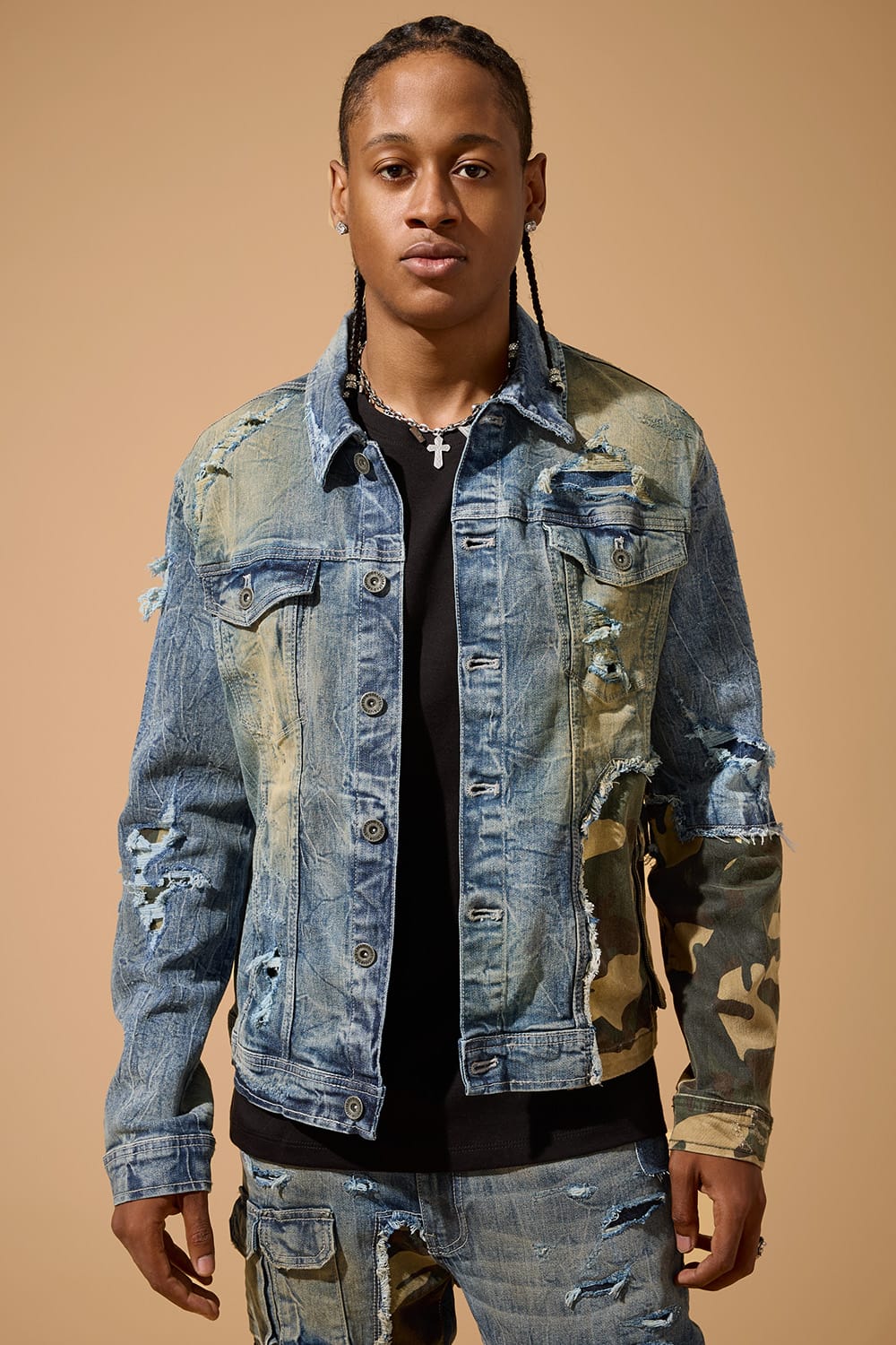 Jordan Craig Devotion Denim Trucker Jacket (Woodland) S / Woodland