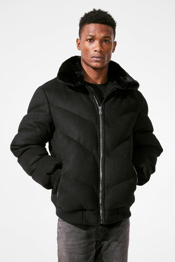 Everest Wool Bubble Jacket (Black) – Jordan Craig