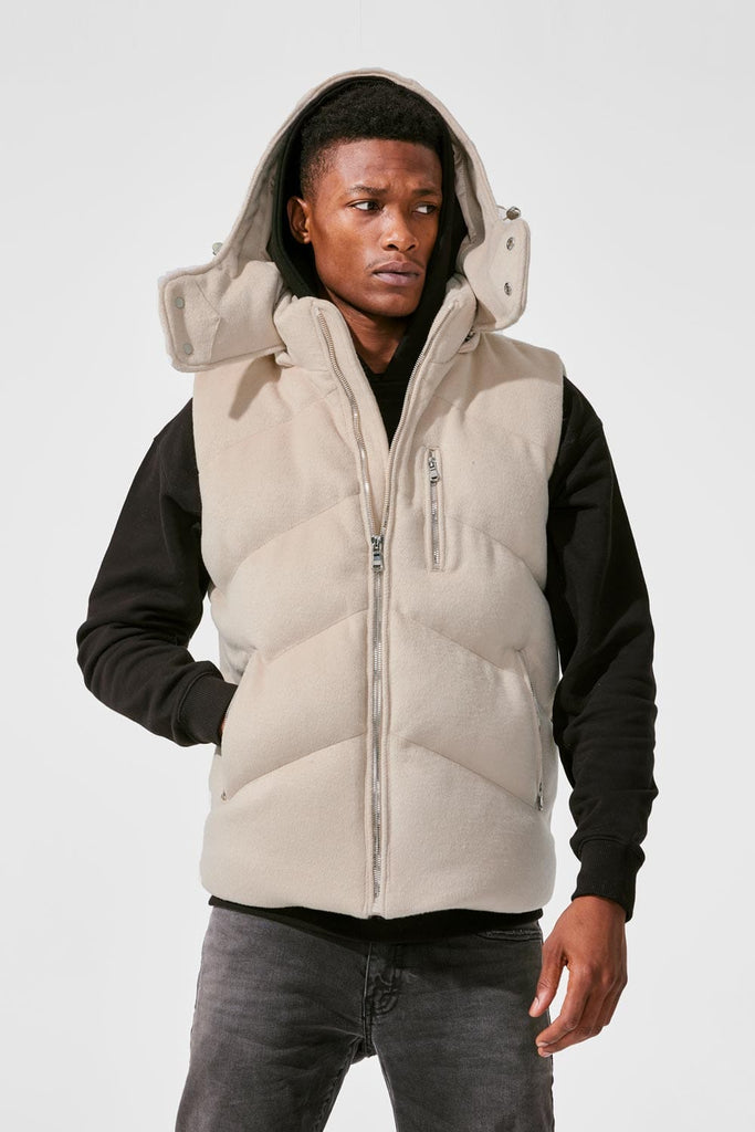 Jordan Craig Tahoe Wool Puffer Vest (Oatmeal)