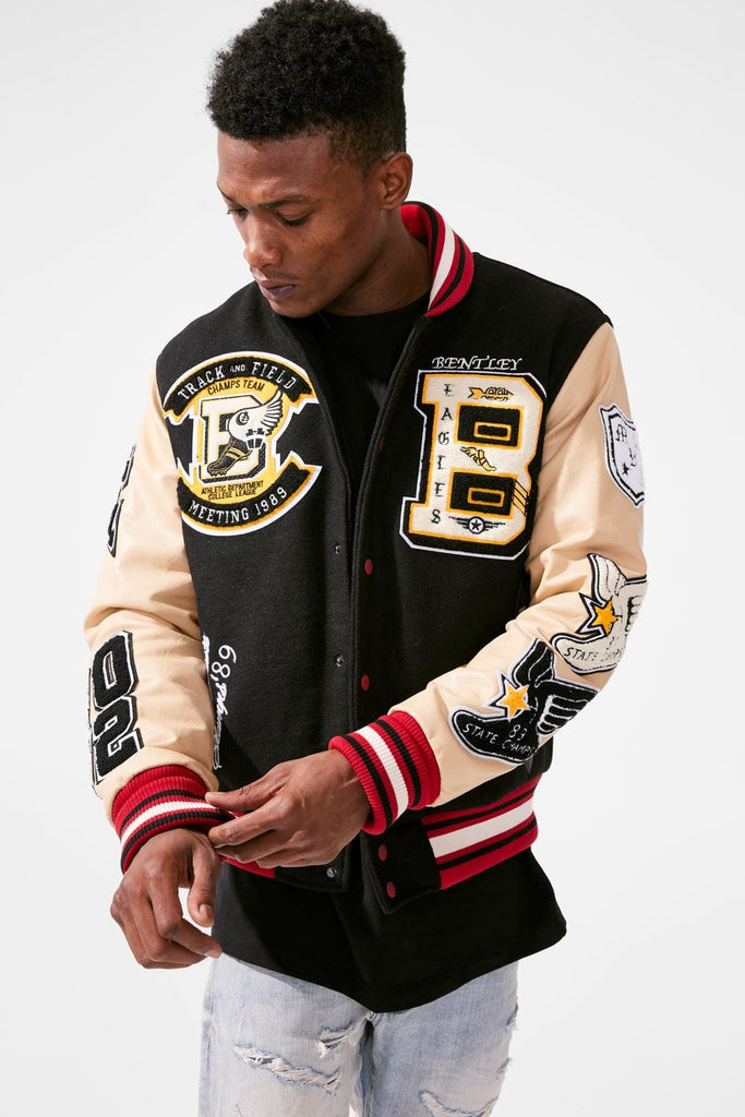 Jordan Craig Men Track and Field Varsity Jacket (Bentley)