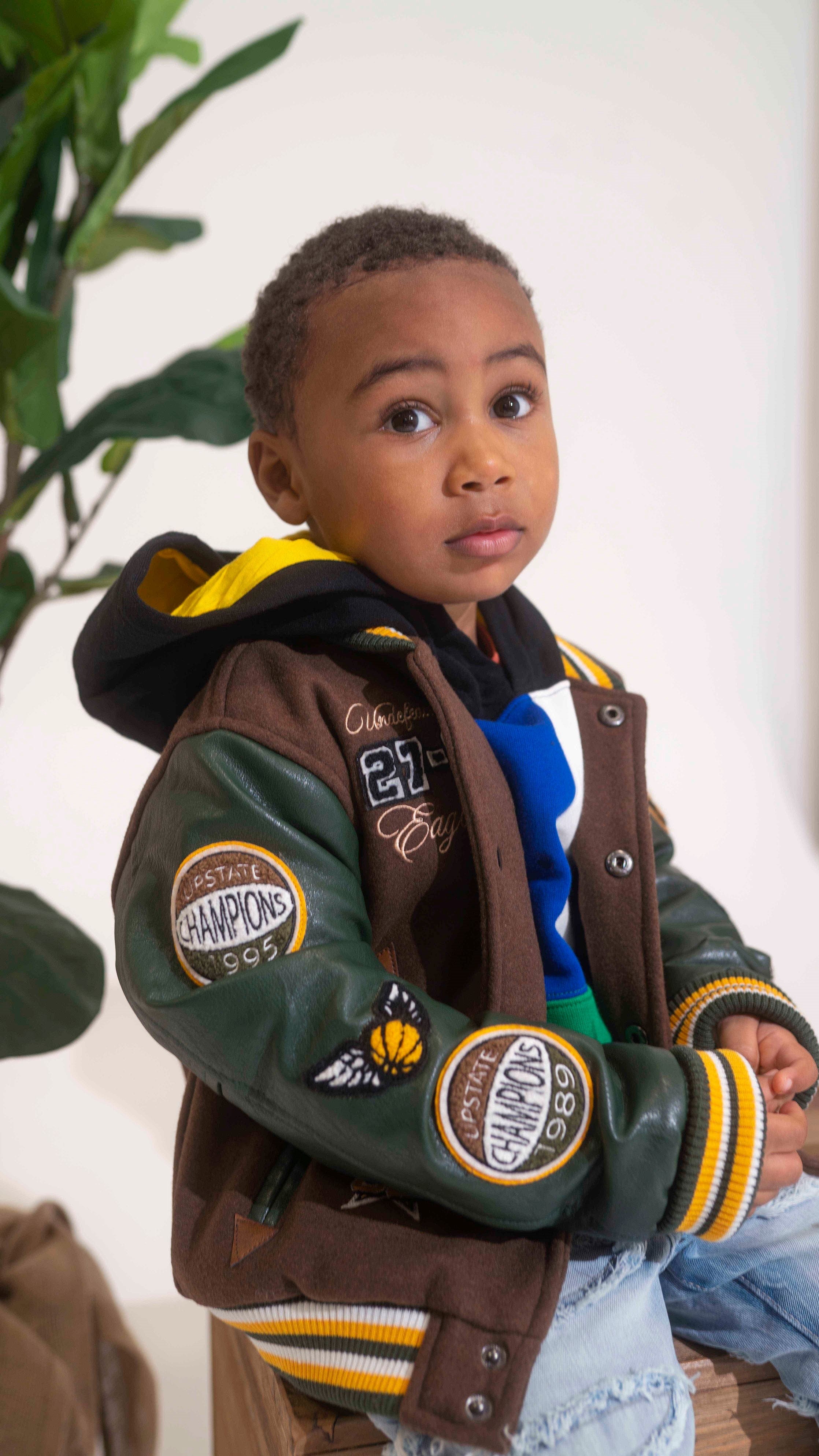 Child's top letterman jacket