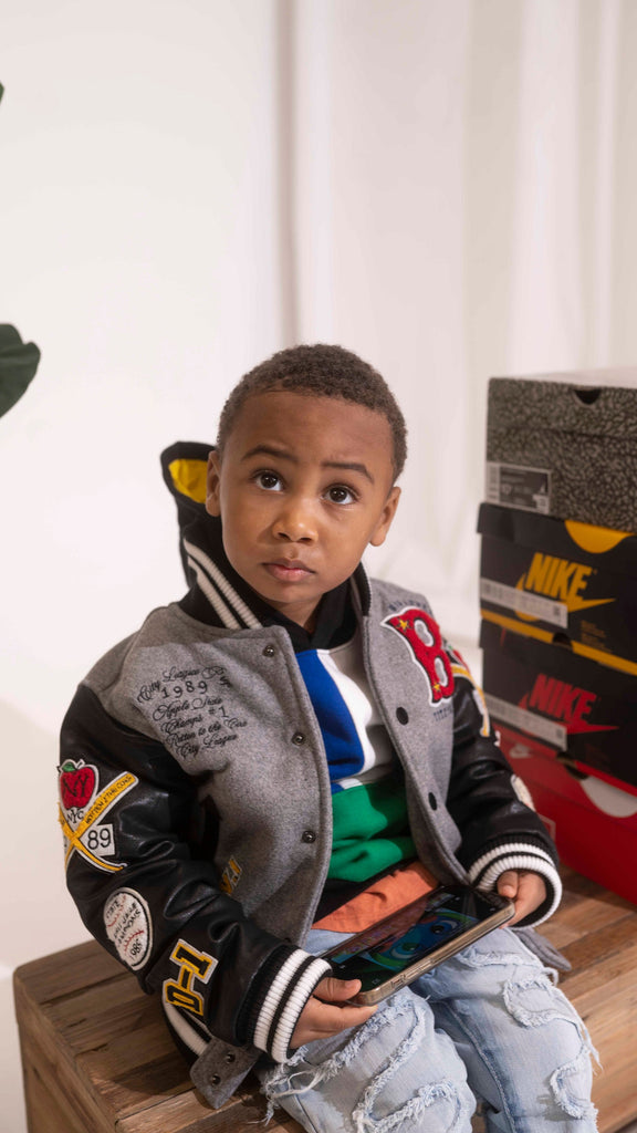 Kids Big Apple Varsity Jacket (City of Baseball)