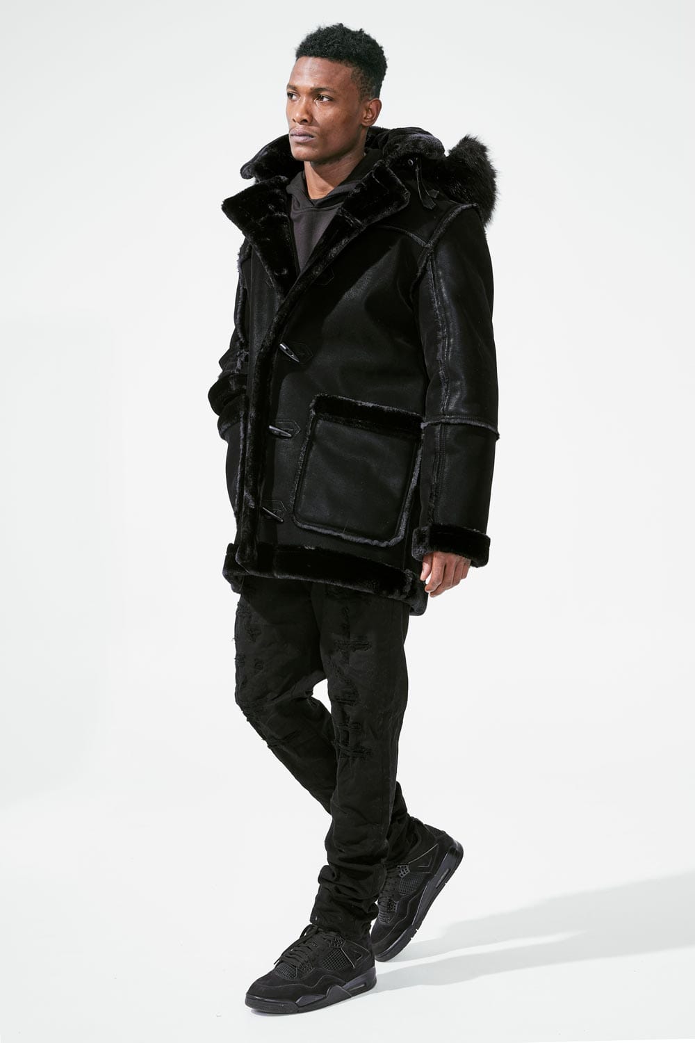 Denali Shearling Jacket (Black) – Jordan Craig