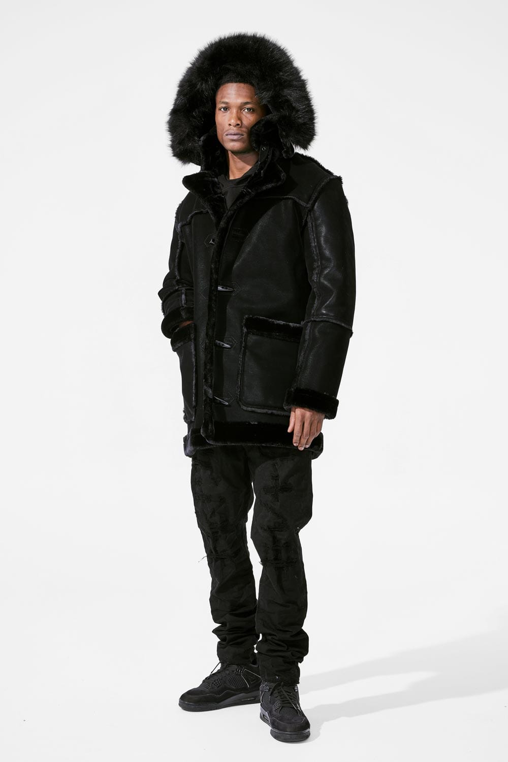 Denali Shearling Jacket (Black) – Jordan Craig