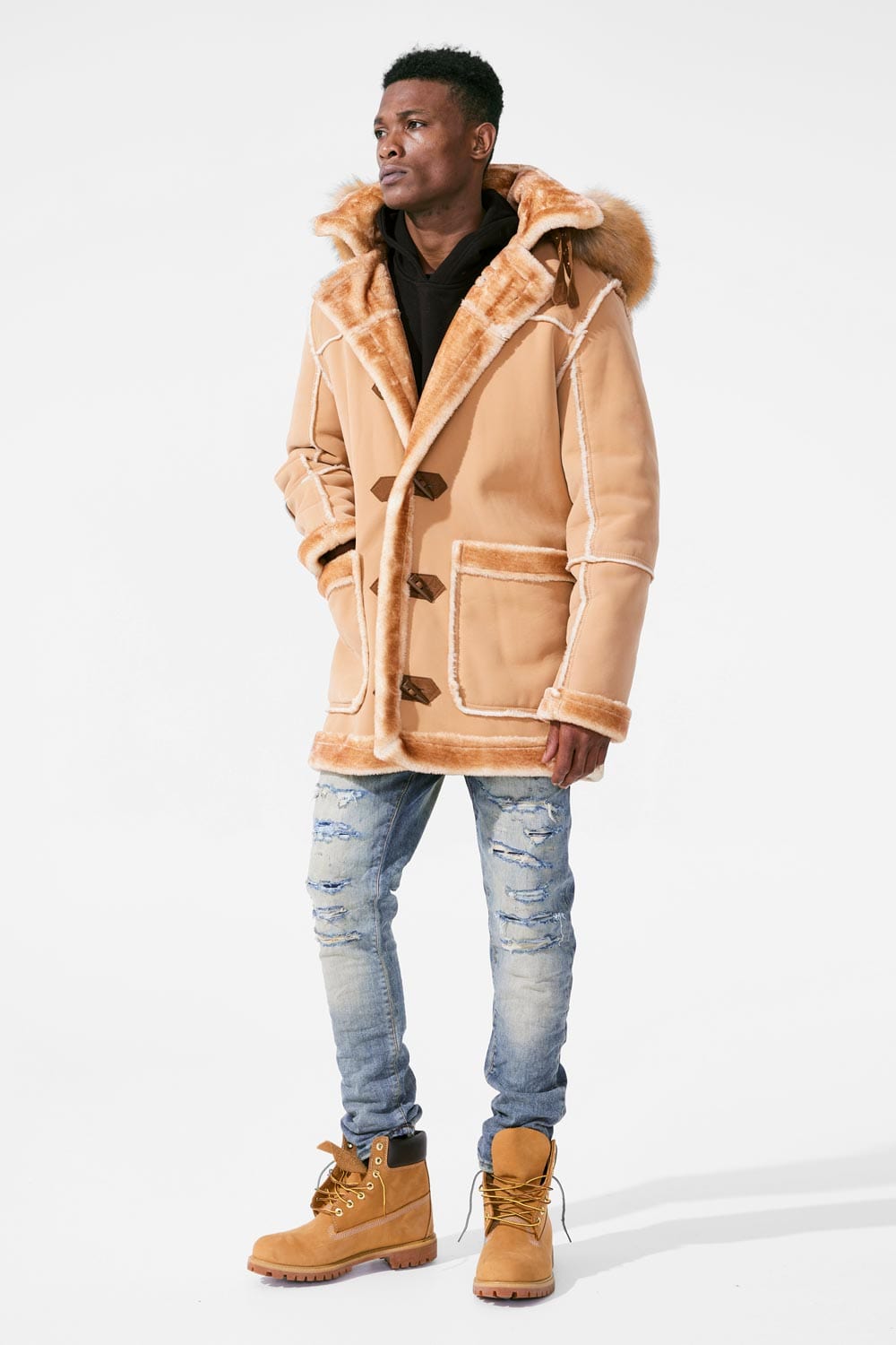 Denali Shearling Jacket (Praline)