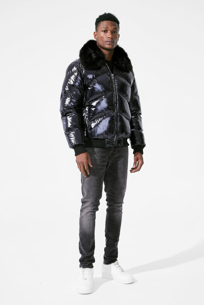 Lenox Nylon Puffer Jacket (Black)