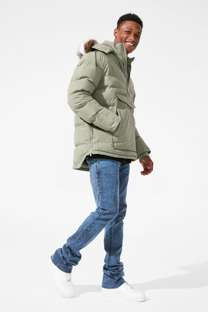 Concord Pullover Anorak Jacket (Army Green)