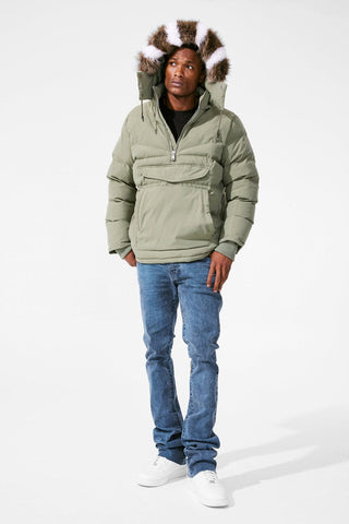Concord Pullover Anorak Jacket (Army Green)
