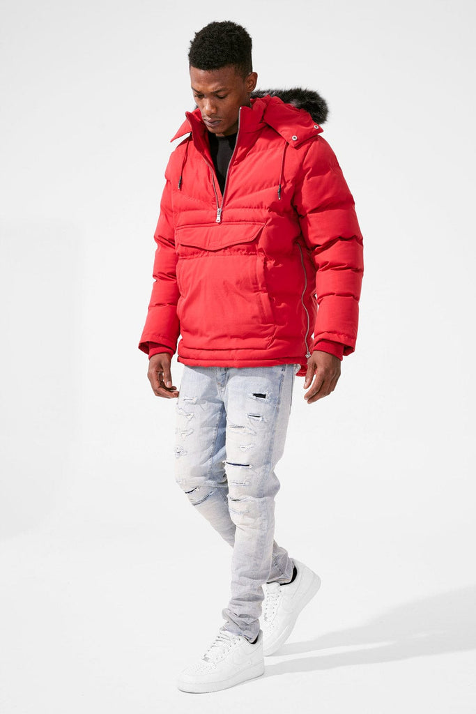 Concord Pullover Anorak Jacket (Red)