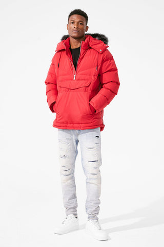 Concord Pullover Anorak Jacket (Red)