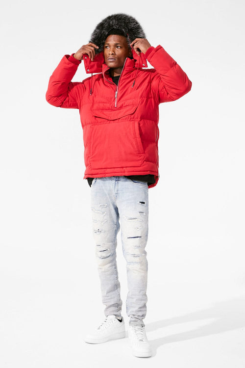 Concord Pullover Anorak Jacket (Red) – Jordan Craig