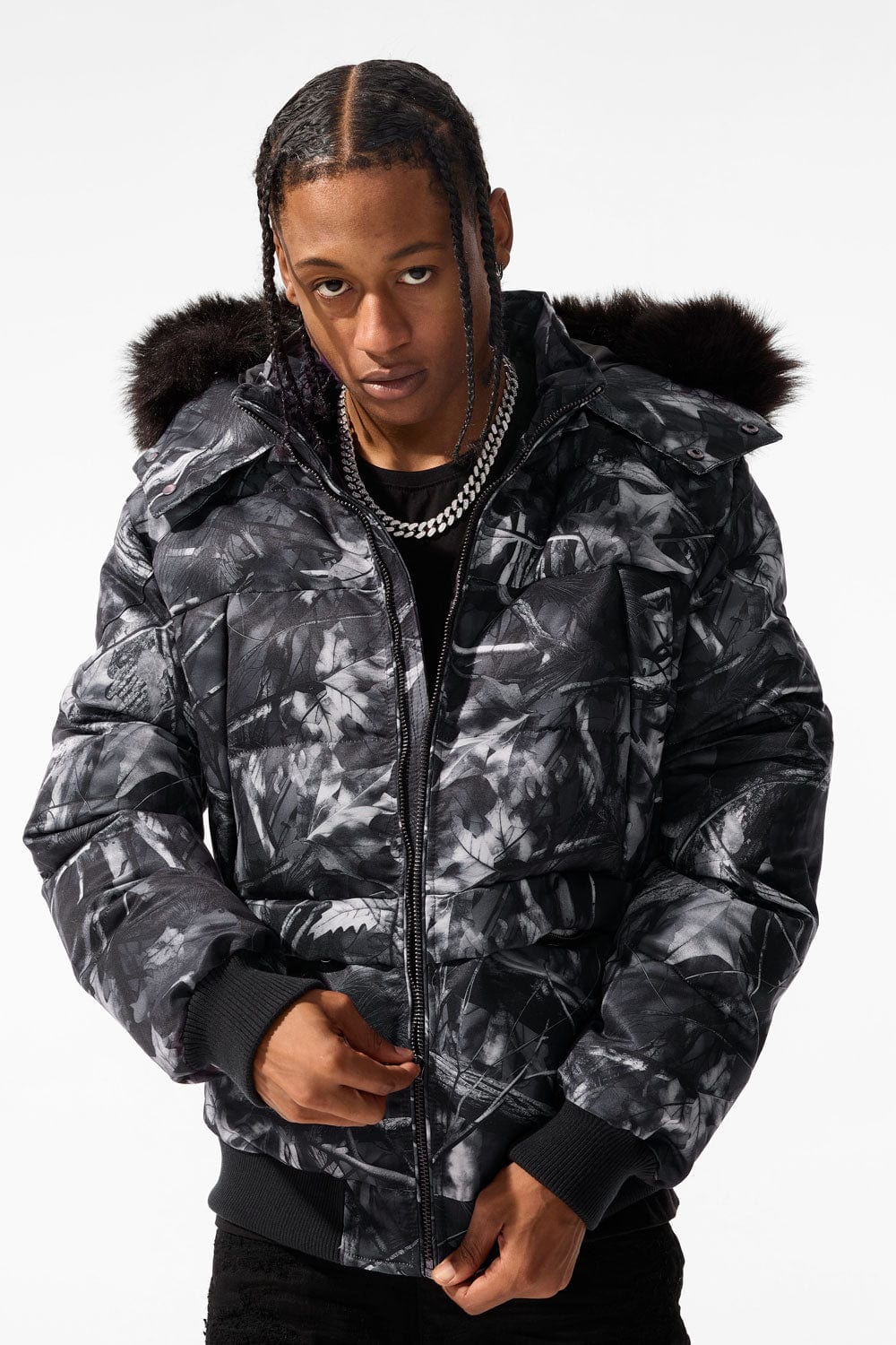 Jordan Craig Cross Bay Bomber Jacket (Real Tree Black) S / Real Tree Black