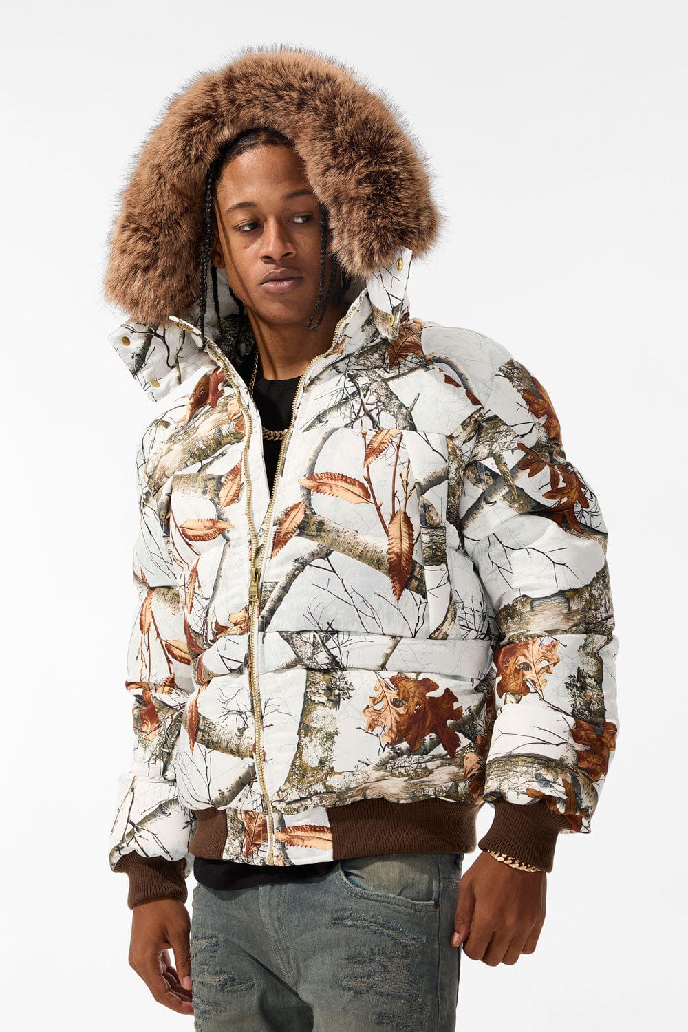 90s white and grey snow camo bomber jacket best sale