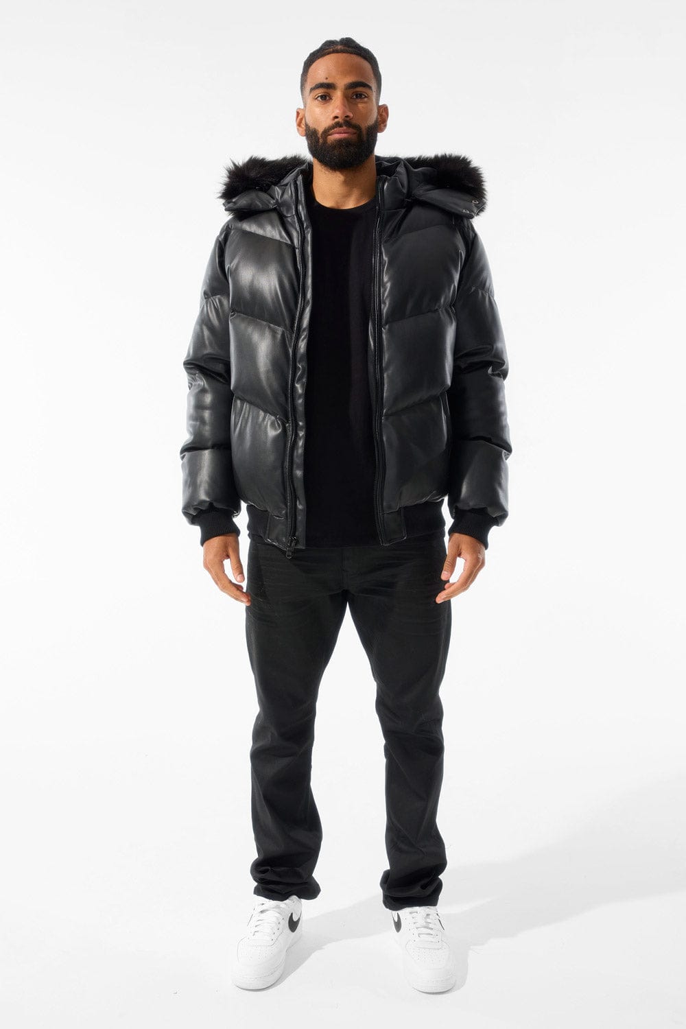 Jordan Craig Thriller Puffer Jacket (Black)