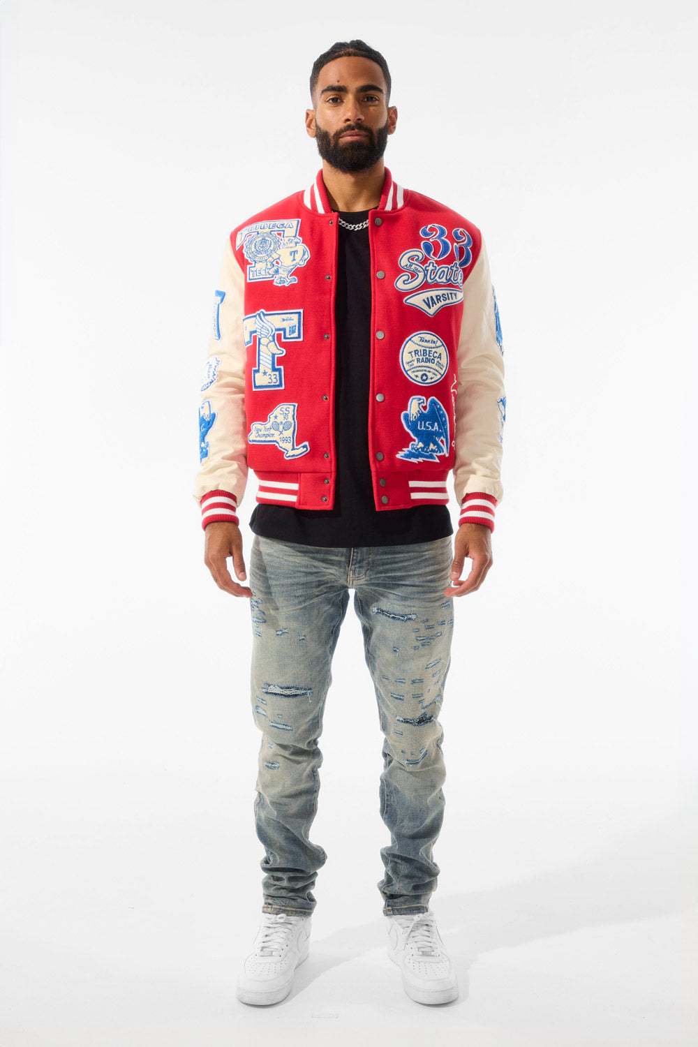 All American Varsity Jacket (Red)