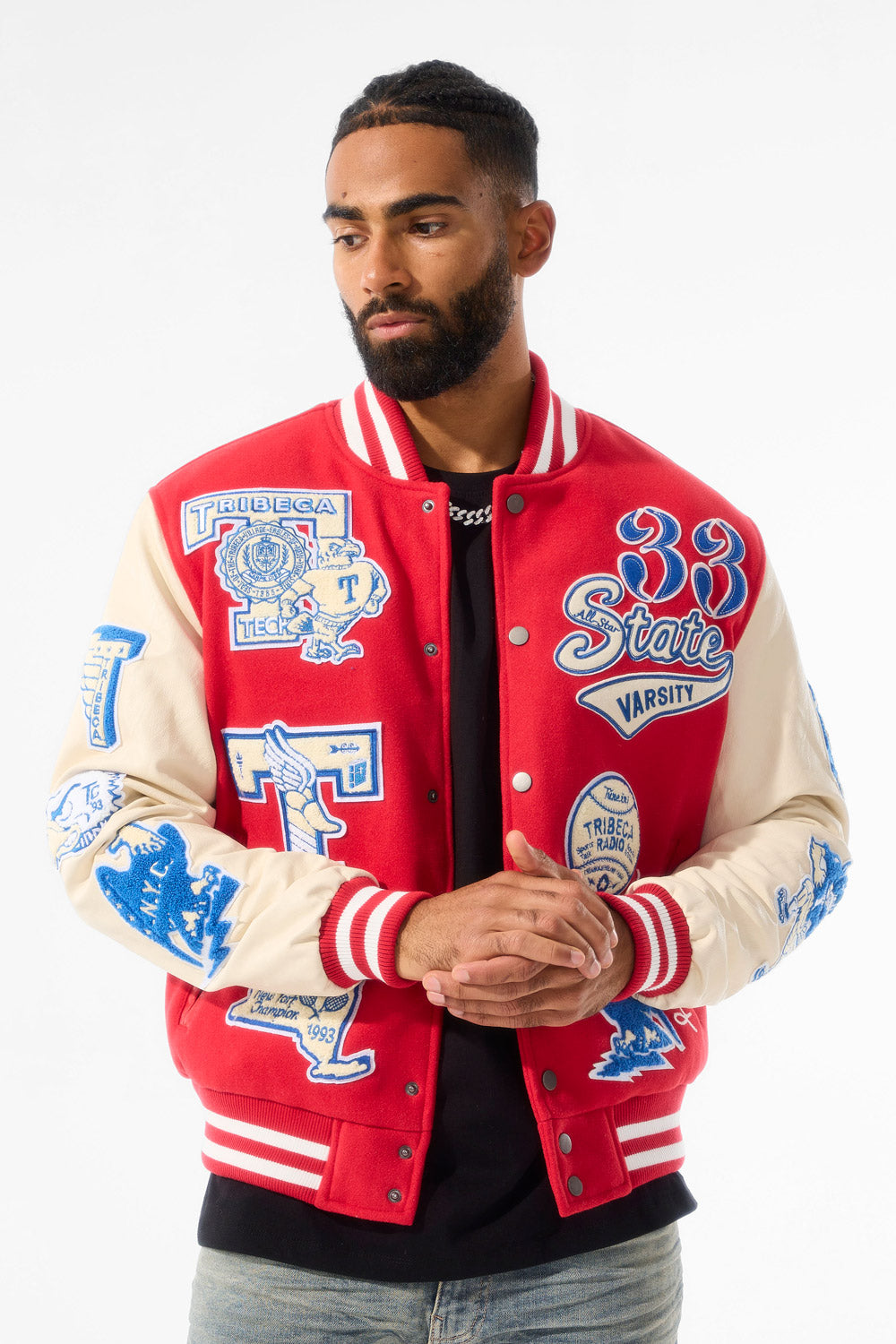 All American Varsity Jacket (Red)