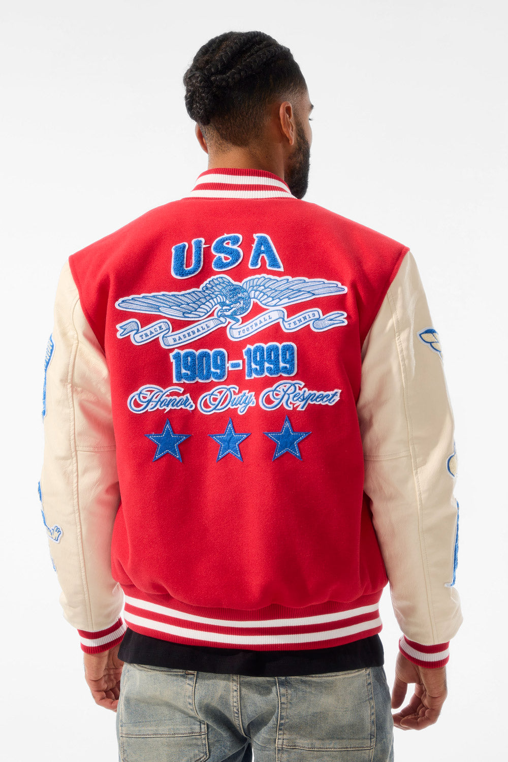 All American Varsity Jacket (Red)