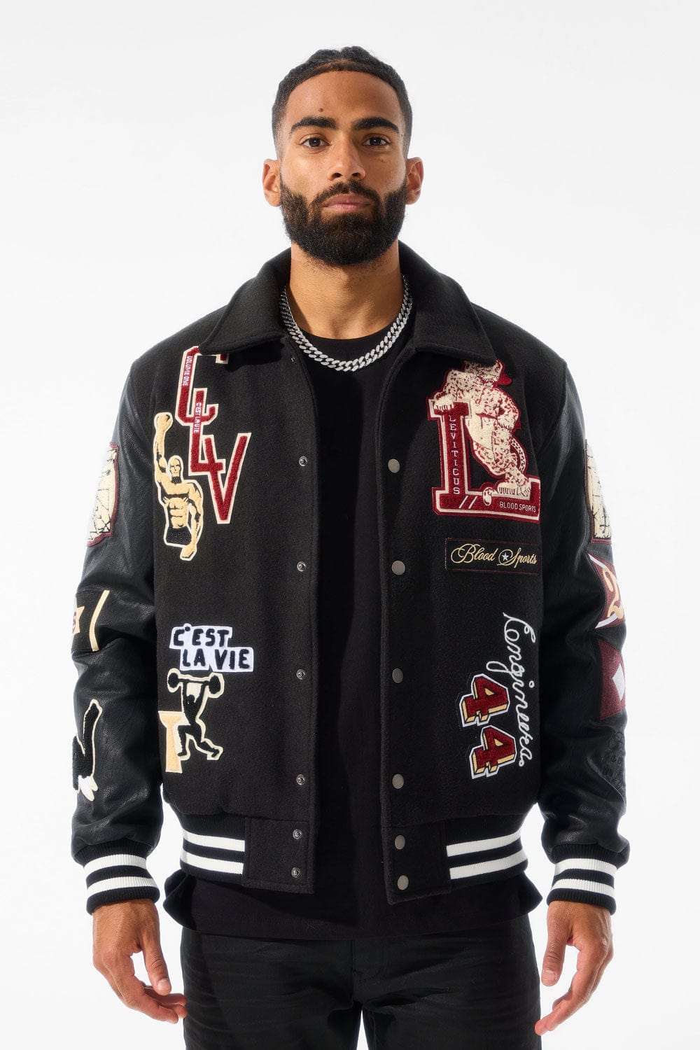 Jordan Craig Carpe Diem Varsity Jacket (Black) S / Black