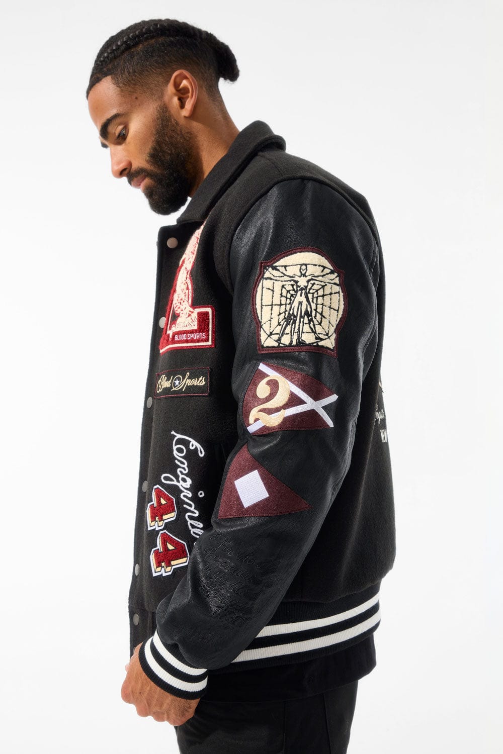 Jordan Craig Carpe Diem Varsity Jacket (Black)