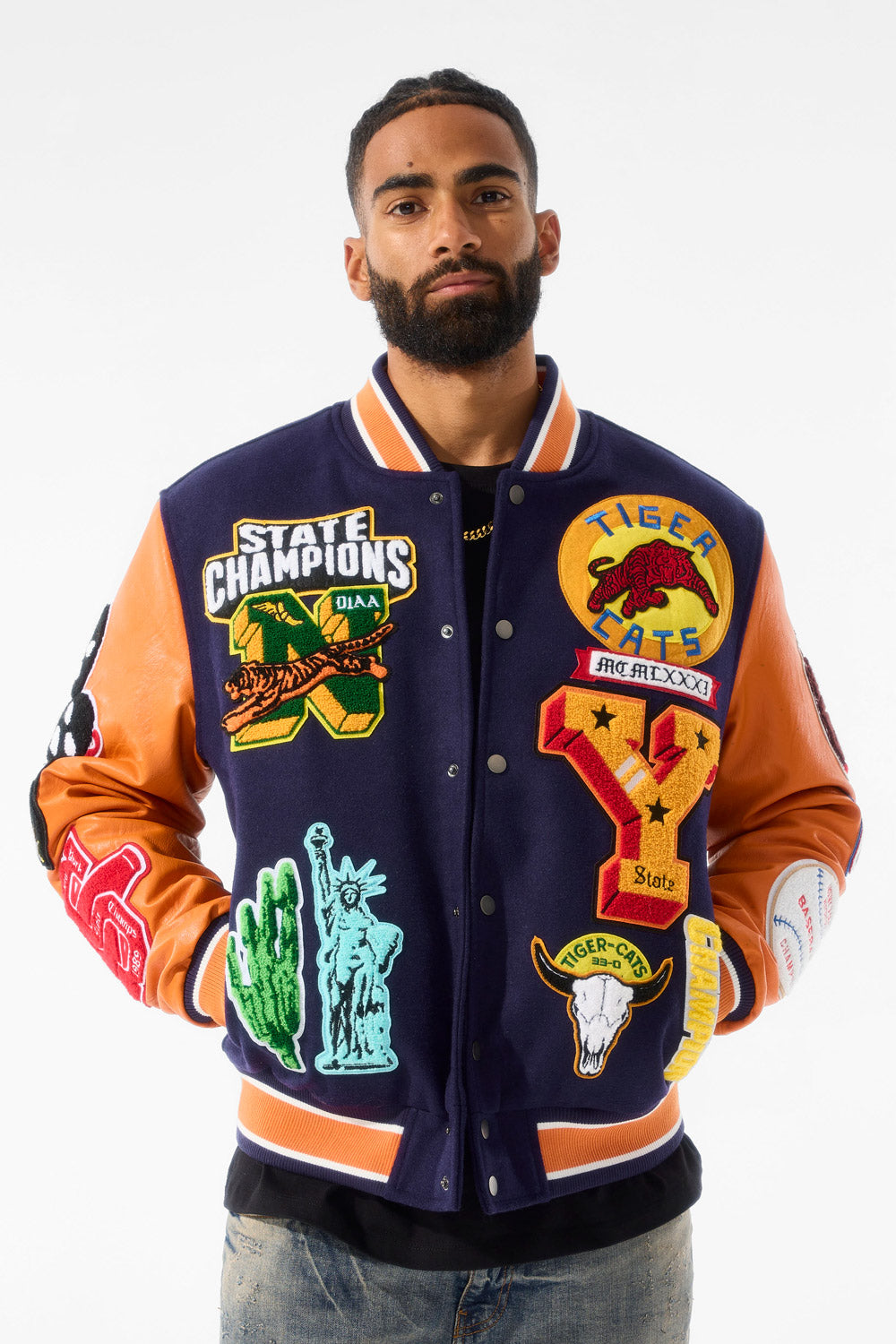 Empire City Varsity Jacket Queens 2XL Jordan Craig