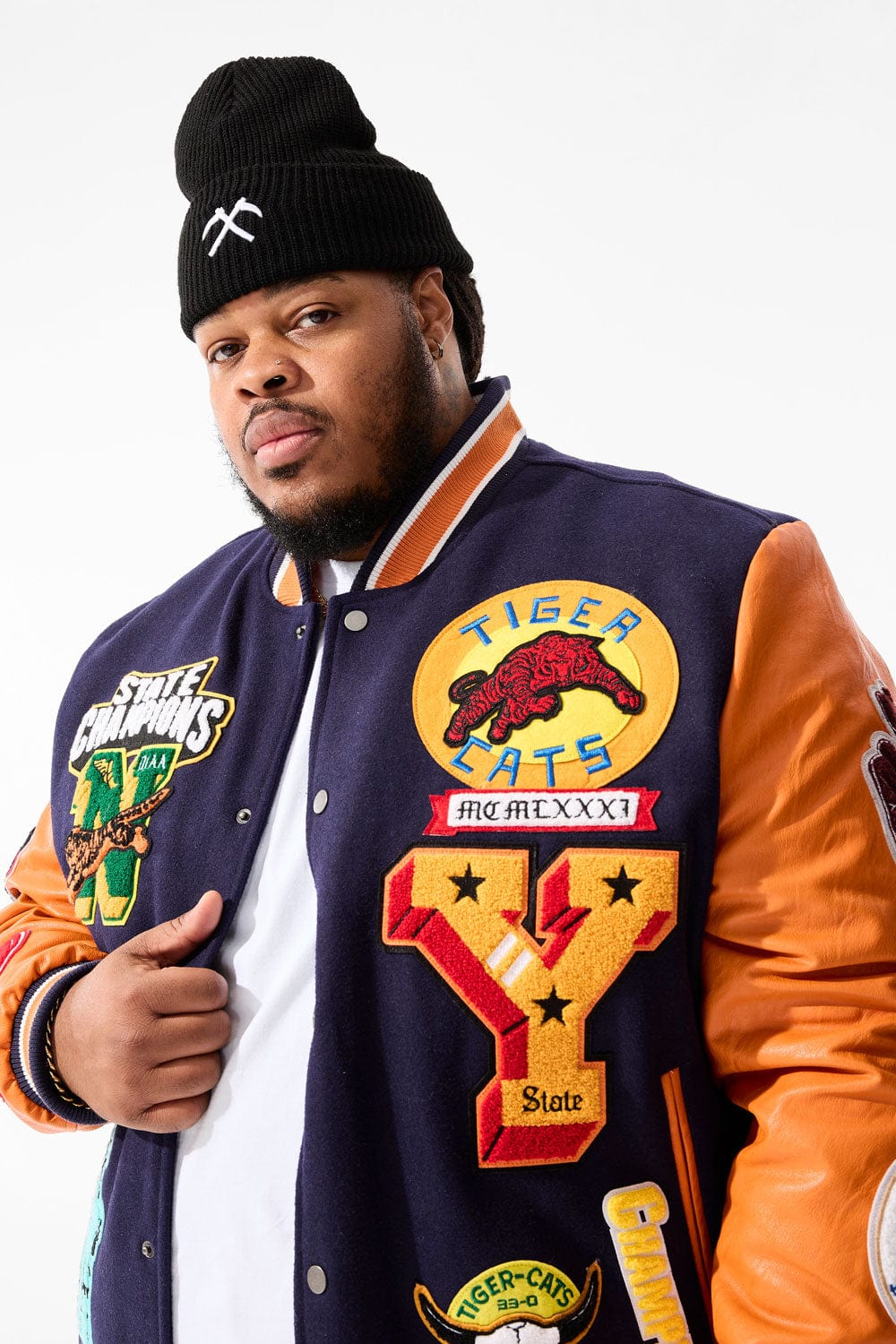 Big Men s Empire City Varsity Jacket Queens