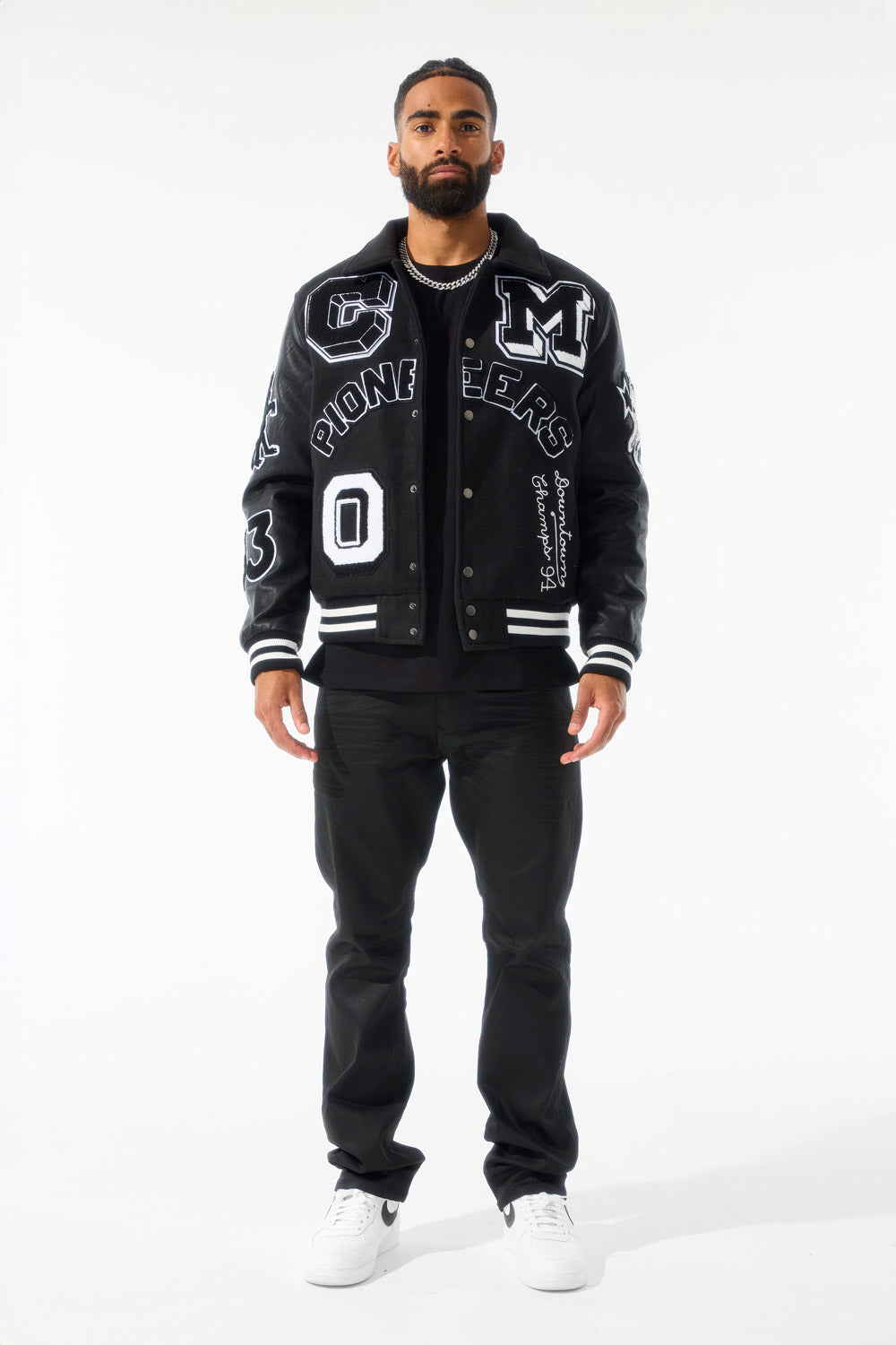 Pioneers Varsity Jacket (Black)