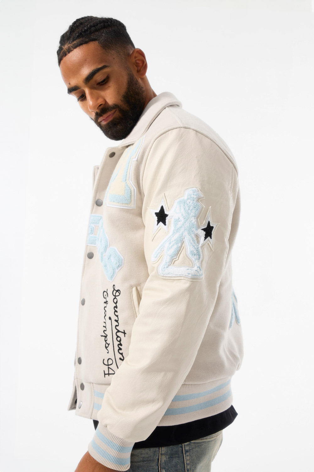 Pioneers Varsity Jacket (Cream)